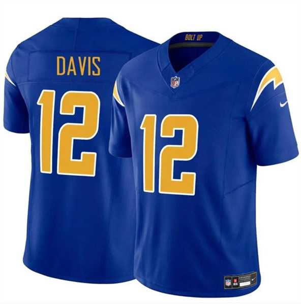 Men & Women & Youth Los Angeles Chargers #12 Derius Davis Royal 2024 F.U.S.E. Vapor Limited Football Stitched Jersey,We sell and wholesale Men & Women & Youth Los Angeles Chargers #12 Derius Davis Royal 2024 F.U.S.E. Vapor Limited Football Stitched Jersey on line form chian!